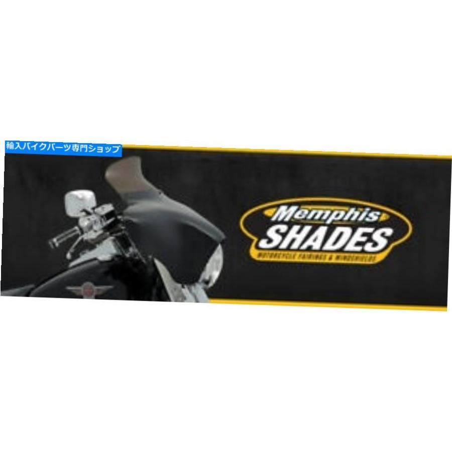 Windshield メンフィスShades MEP85501 6.5 \"ハーロバート・エドワード・リーFLTR 04-13 HB用のスモークスポイラーフロントガラス Memphis Shades MEP85501 6.5\"" Smoke Spoil" バイク-車、バイク、自転車