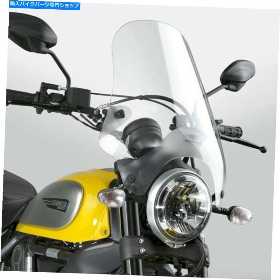 Windshield 一般大衆サイクルシールドフロントウィンドスクリーンQuickset Windscreen読みやすいU-Clamp 7/8 \"-1\"" National Cycle Shield Windscreen Quickset" バイク-スクリーン