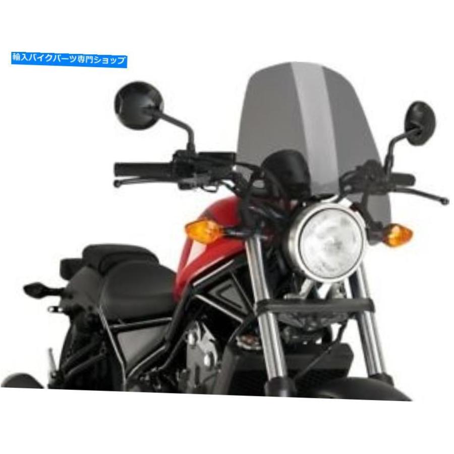 Windshield プイグ裸のツーリングウィンドスクリーンやる瀬ない煙＃9462Fホンダの利益の＃9462F Puig Naked Touring Windscreen Dark Smoke #9462F for Hond バイク-スクリーン-車、バイク、自転車