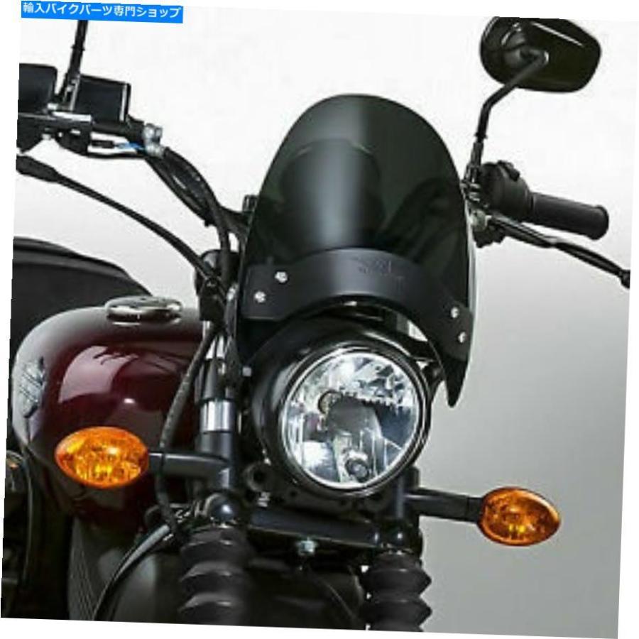 Windshield ナショナルサイクルヘッドライトフライスクリーンウインドシールド - 黒いことマウント - N2535-002 National Cycle Headlight Flyscreen 車、バイク、自転車-スクリーン