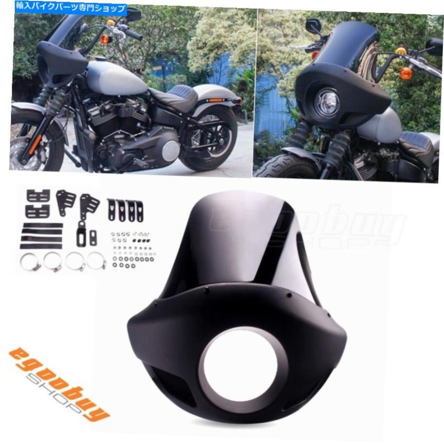 Windshield Harley T-Sport FXR Dyna Matte Black Touring Sport前照灯フェアリング For Harley T-Sport FXR Dyna Matte Black Tall Touring Sp 車、バイク、自転車-スクリーン-バイク