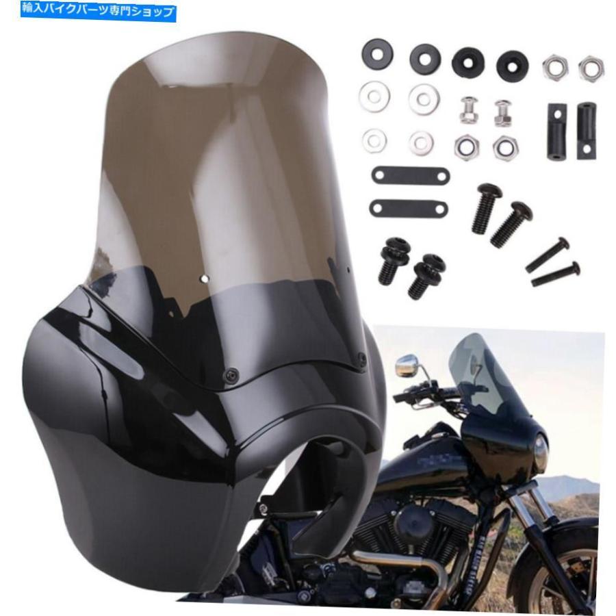 Windshield フロントフェアリングW / 15 ''ハーレーダイナローライダー