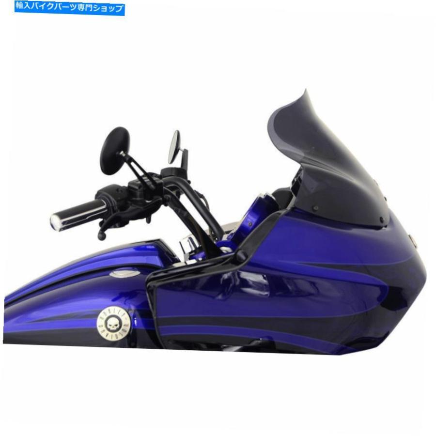 Windshield Klock werks 12 \"1998-2013ハーレーロードグライドフローの利益のダークスモークフレアフロントガラス Klock Werks 12\"" Dark Smoke Flare" 車、バイク、自転車-スクリーン-外装パーツ