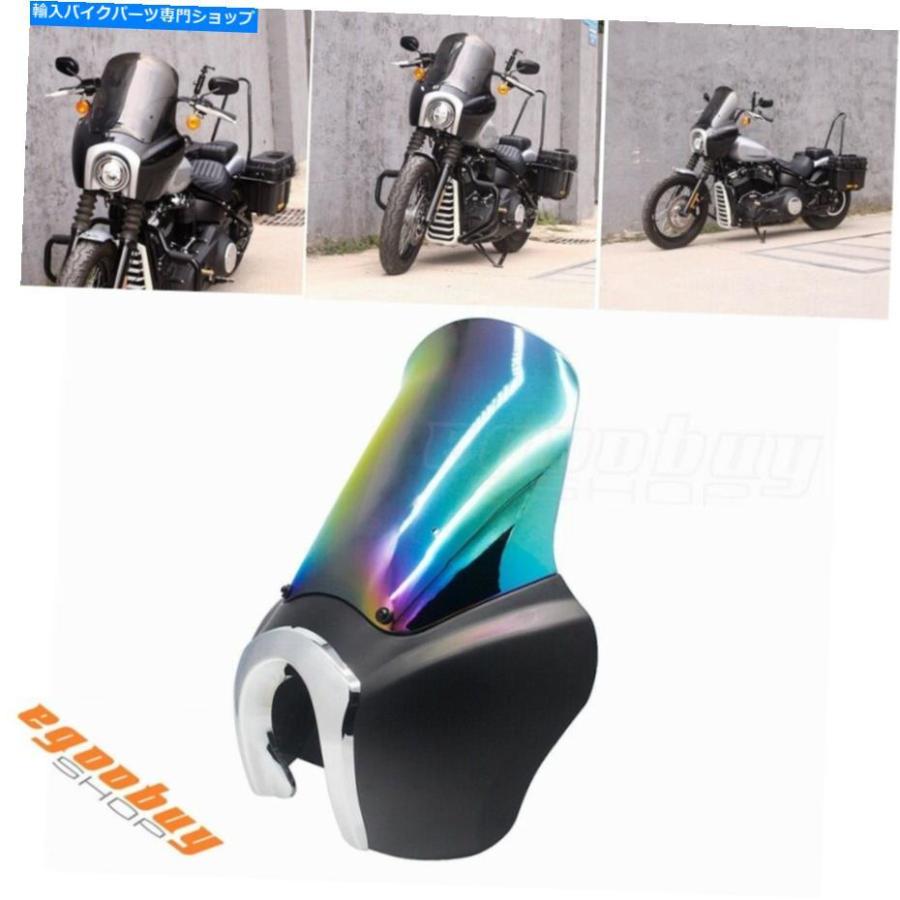 Windshield Matte Black Headlightフェアリング＆向こう正面玻璃FXST Street Bob FXBB 2018+ Matte Black Headlight Fairing \u0026 Windshield For Harley バイク-車、バイク、自転車