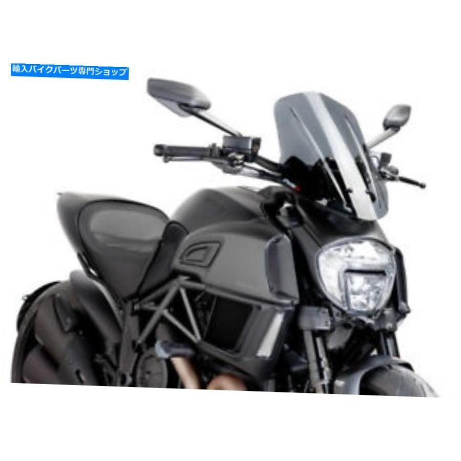 Windshield Puig Windscreen Naked New Gen Touring Dark Smoke 7570F Puig Windscreen Naked New Gen Touring Dark Smoke 7570F バイク-車、バイク、自転車