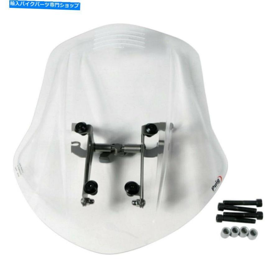 Windshield Ducati Diavel 2011-2013 Puig 5655W世代ツーリング裸の透明なフロントガラス For Ducati Diavel 2011-2013 Puig 5655W Generation Tourin