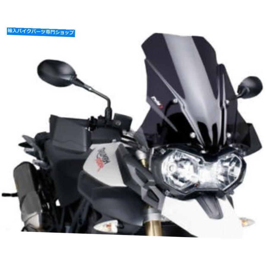 Windshield ピュギのフロントスケーンツアーダークスモーク PUIG WINDSCREEN TOURING DARK SMOKE 車、バイク、自転車-外装パーツ-バイク