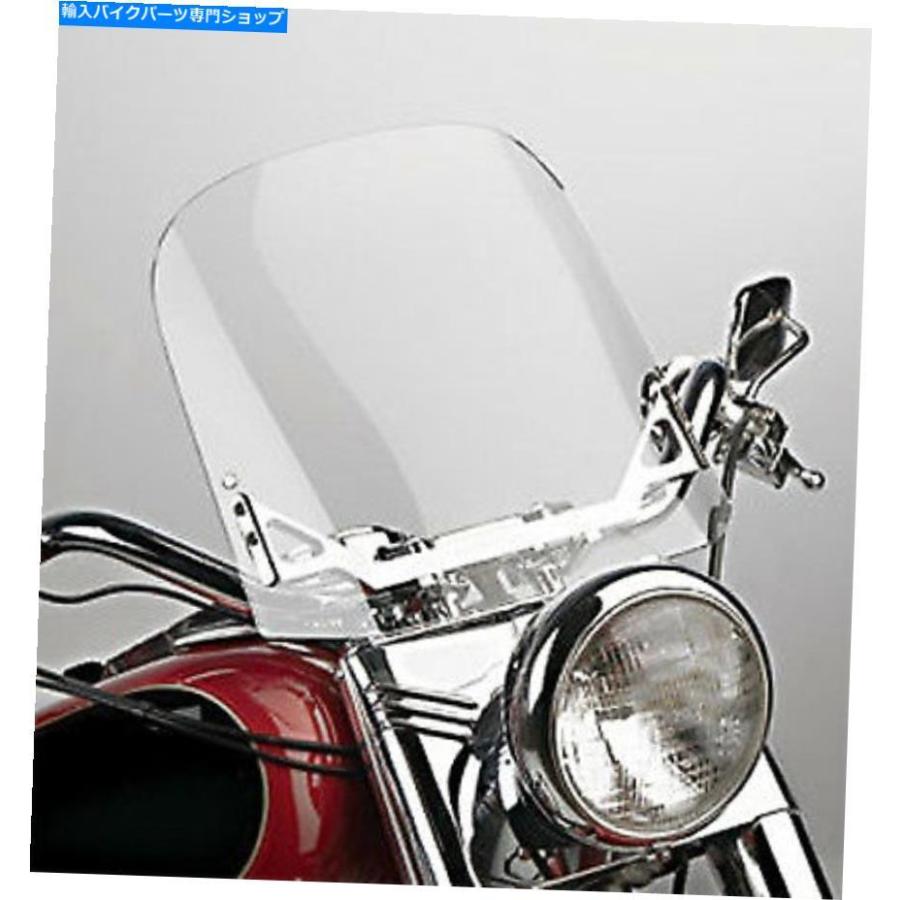 Windshield Flstsのためのクリアな柔らかい男の子スプリングカークラシックHB WindVest Harley 101430C 16\" Clear For FLSTS Softail Bad Boy Springe