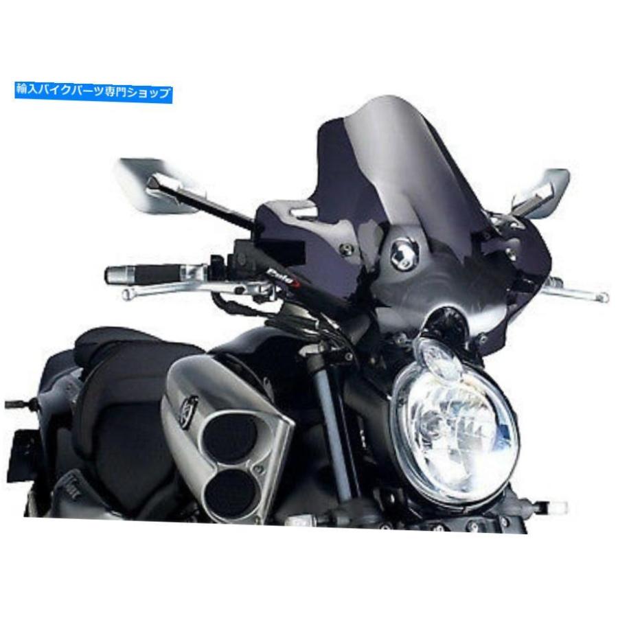 Windshield ピュギ裸の新世代のフロントガラス（暗い煙）の部分＃4952F新しい PUIG NAKED NEW GENERATION WINDSHIELD (DARK SMOKE) PART# 4952F NEW