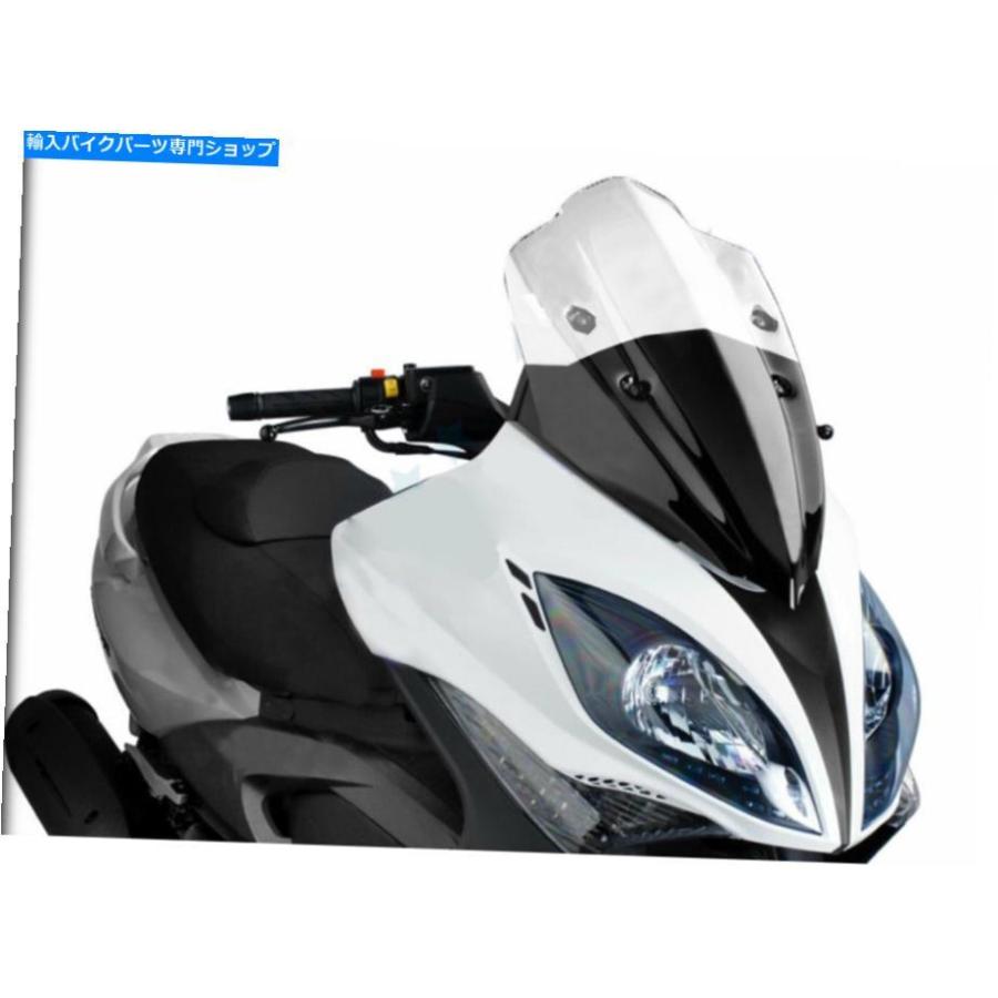 Windshield キムコXciting 500 2007\u003e 2013のためのプイグスクリーンクリアVテックスポーツウィンドスクリーン PUIG SCREEN CLEAR V-TECH SPORT WINDSC