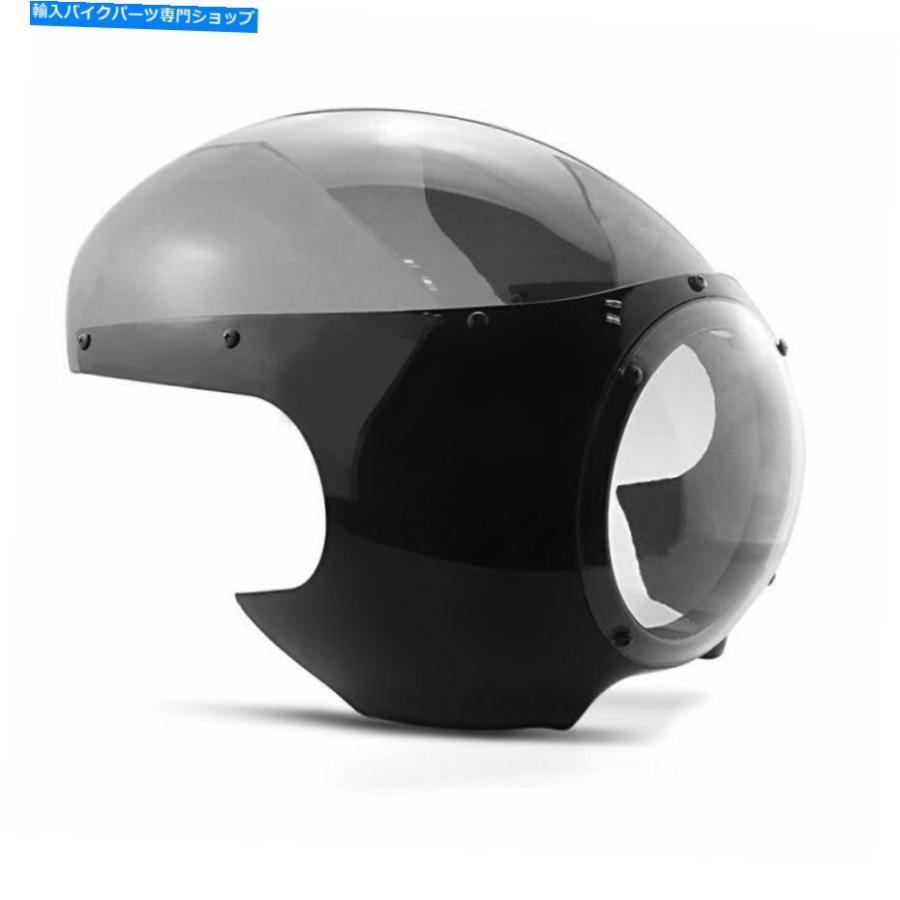 Windshield カフェレーサーヘッドライトフェアリングT3モトグッツィv7