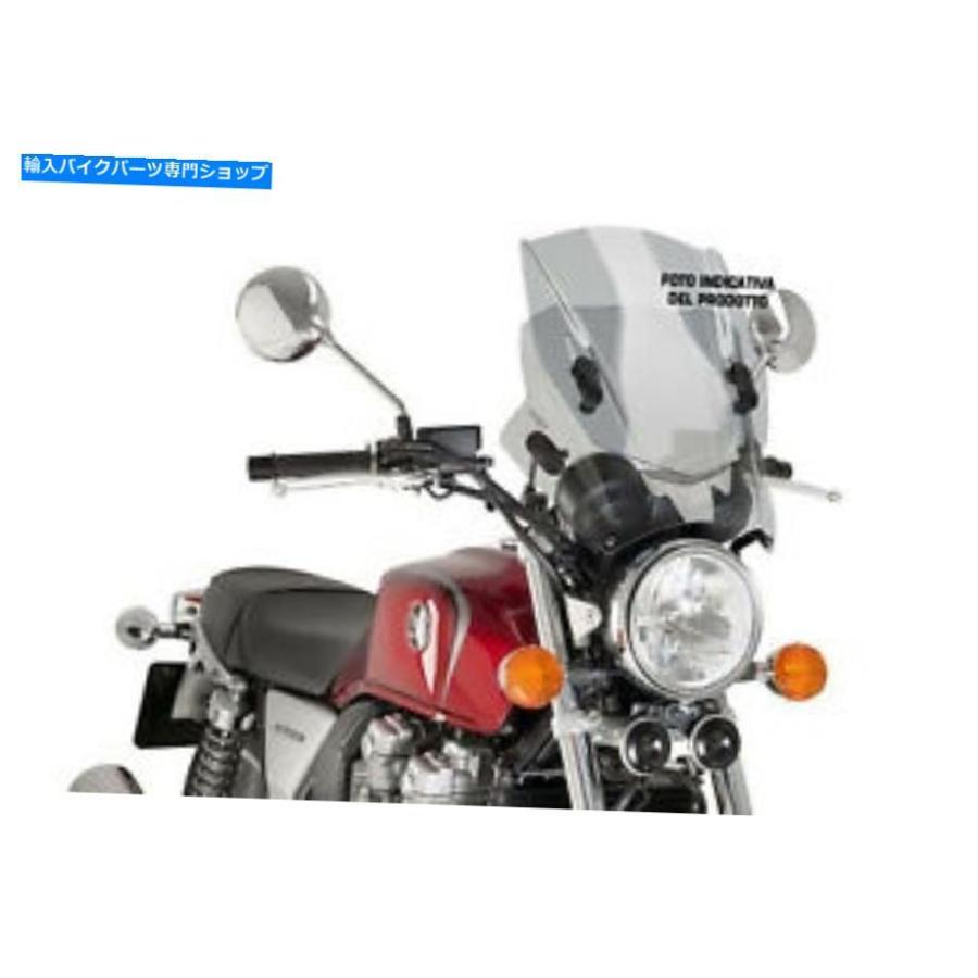 Windshield Puigフェアリング繰り上げると落ちこむBMW R 9月T 2015スモーククリア PUIG Fairing up and Down BMW R Nine T 2015 Smoke Clear 外装パーツ-車、バイク、自転車-バイク
