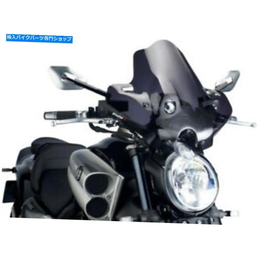 Windshield Puig Windscreen裸の新しいGen Sport Dark Smush PUIG WINDSCREEN NAKED NEW GEN SPORT DARK SMOKE