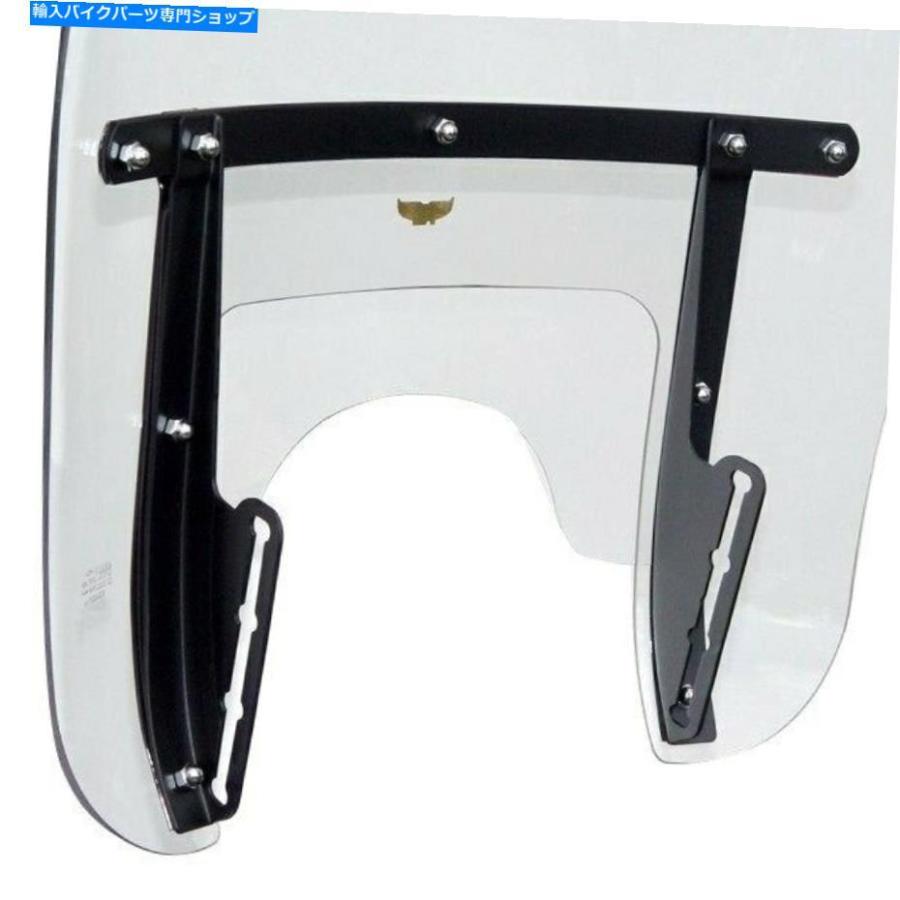 Windshield Harley-Davidson Electra Glide 70-85のみじん切りのヘビーデューティフロントガラス For Harley-Davidson Electra Glide 70-85 Chopped H_2