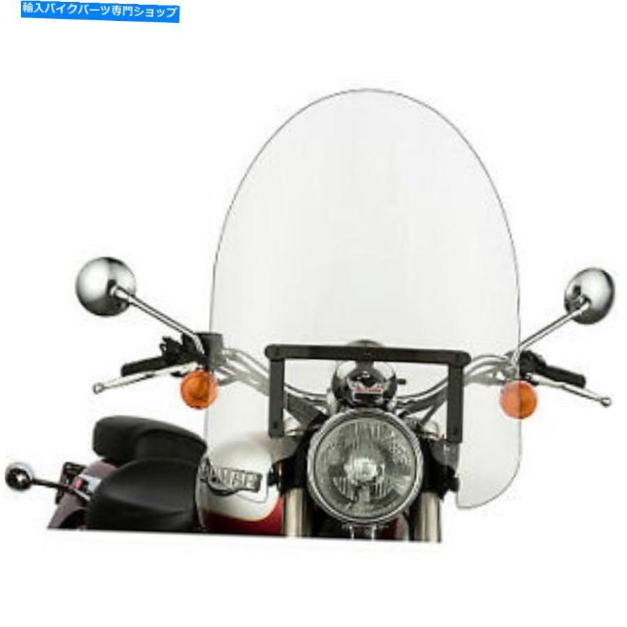 Windshield スリップストーマSS30クラシックウインドシールド22「読みやすい/黒いことSS-30-22CFQB Slipstreamer Ss30 Classic Windshield 22\" Clear/Blac" 車、バイク、自転車-外装パーツ