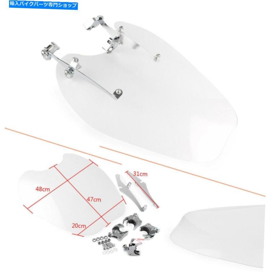 Windshield ハーリースポーツスターXL1200 1988-2011オートバイのための明確なフロントウィンドシールド Clear Windscreen Windshield for Harley Spo