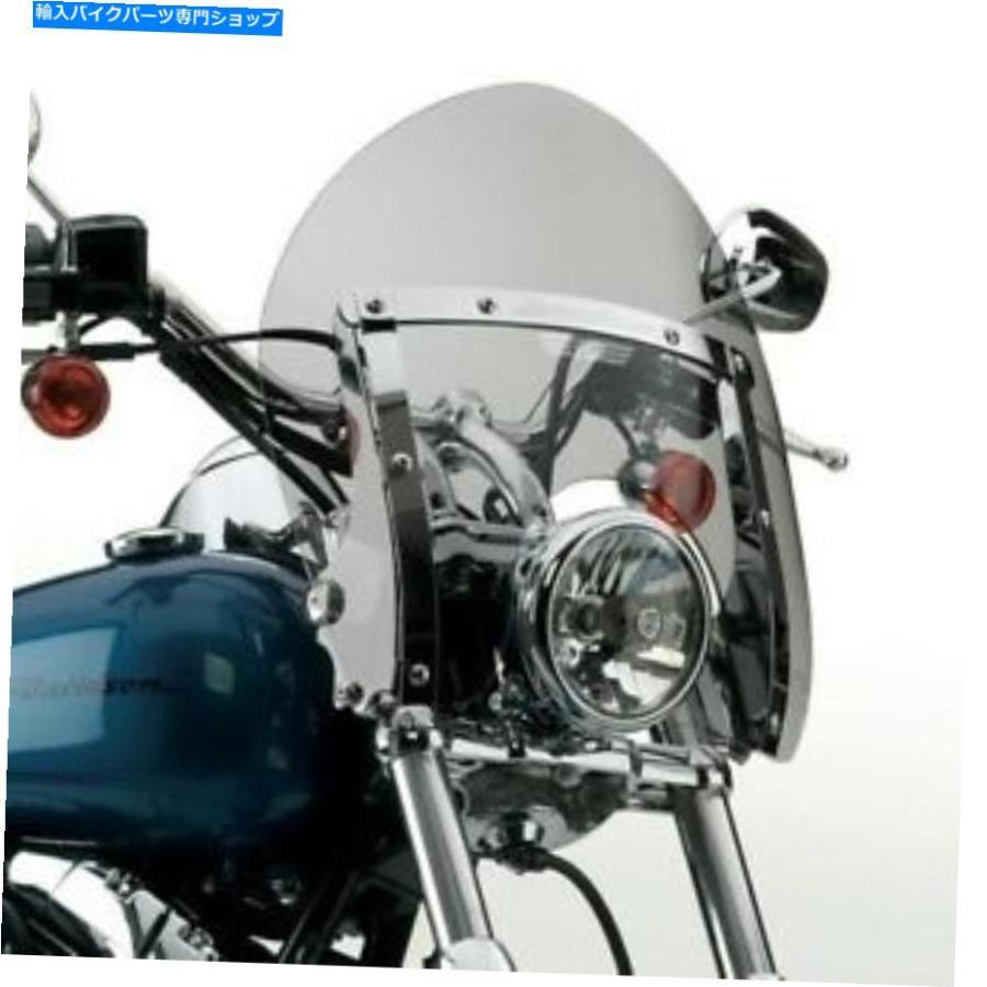 Windshield ハーレーダイナモデルのための国連サイクル短縮フロントガラス - ライトグレー - N21734 National Cycle Shorty Windshield for Harley Dy