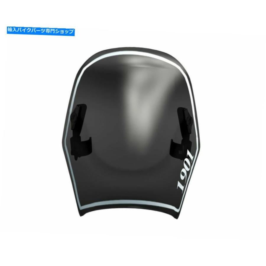 Windshield バーラットの自動二輪車1901ローフライウィンドスクリーン、染め付ける Indian Motorcycle 1901 Low Fly Windscreen, Tinted スクリーン-外装パーツ
