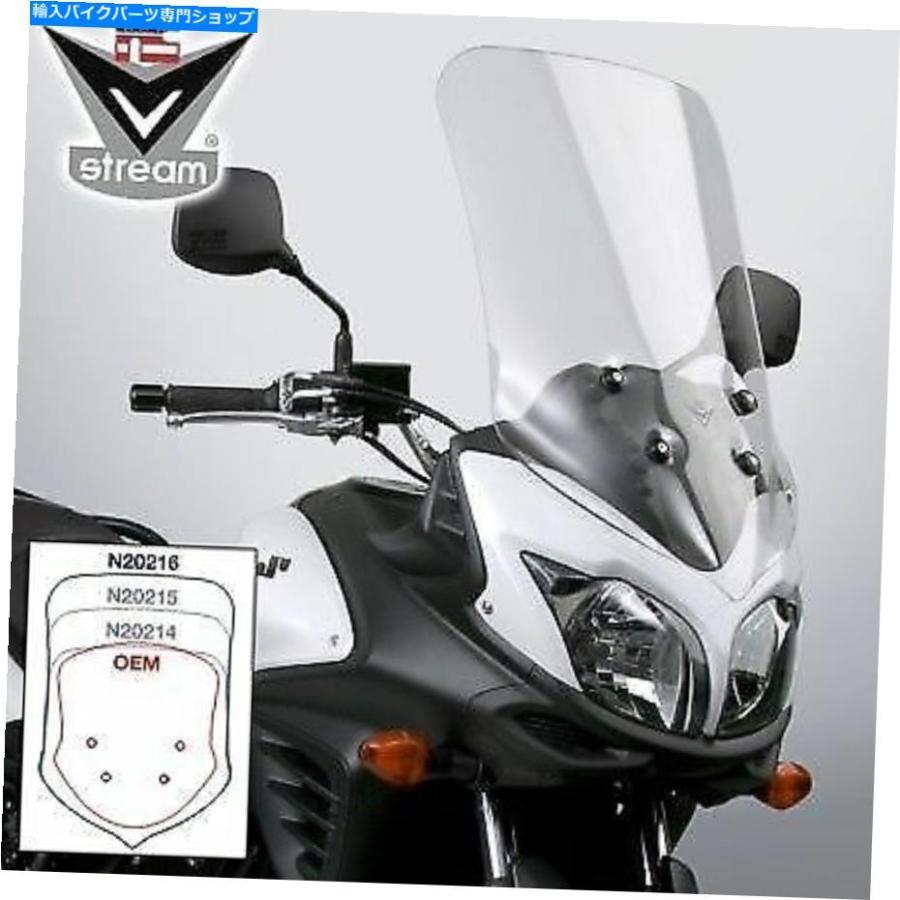 Windshield 国連循環過程VSTREAM CLEAR TOURING TALL WINDSHIELD 25.8「スズキDL650 V-Strom National Cycle VStream Clear Touring Tall Windshield 車、バイク、自転車-外装パーツ