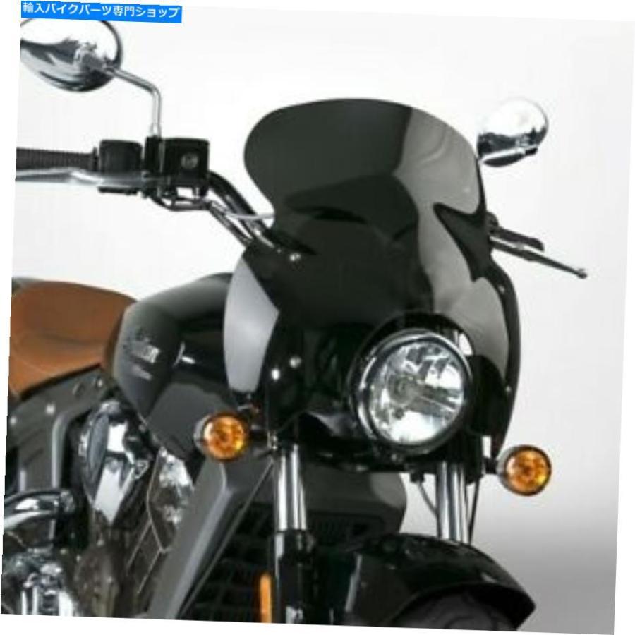 Windshield インドのスカウトN21605のためのナショナルサイクルウェーブQRダークスモークフェアリングフロントガラス National Cycle Wave QR Dark Sm