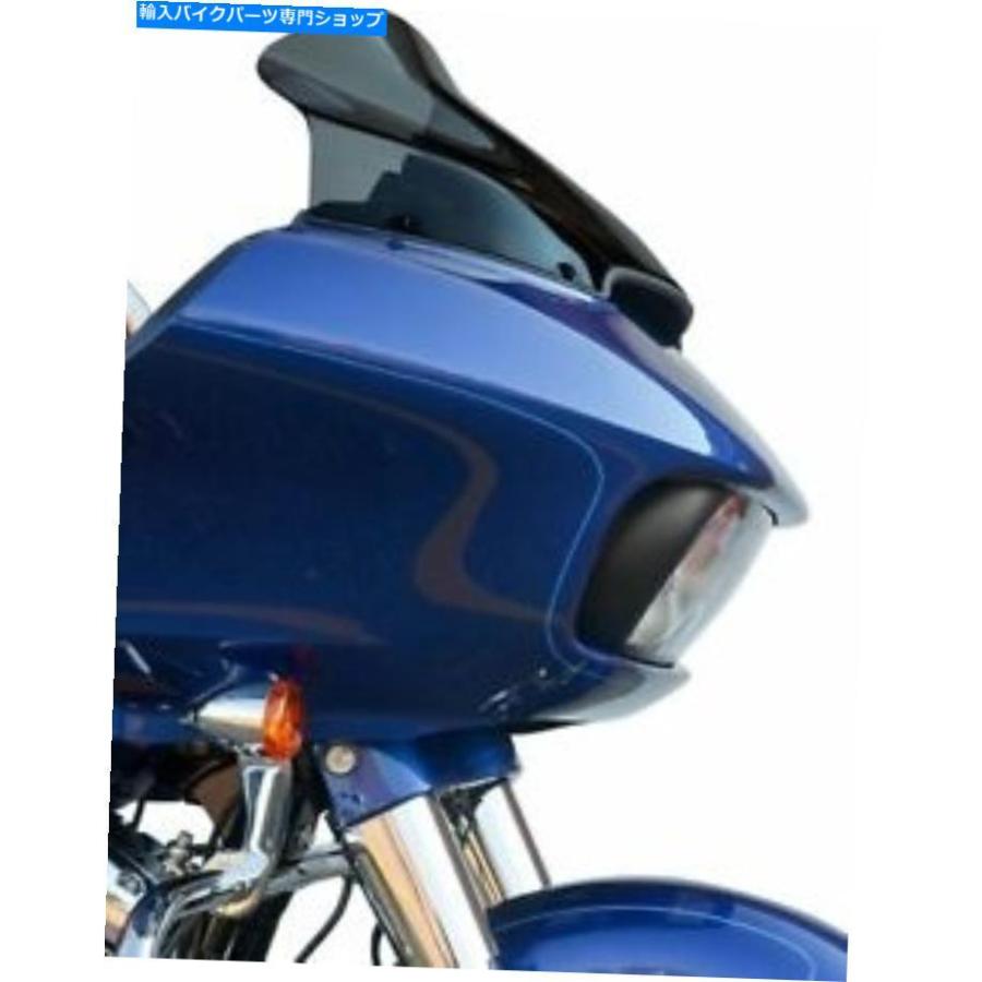 Windshield Klock Werks 14 \"ダークスモークオートバイフレアフロントガラス15-17ハーレーツーリング Klock Werks 14\" Dark Smoke Motorcycle Flare W