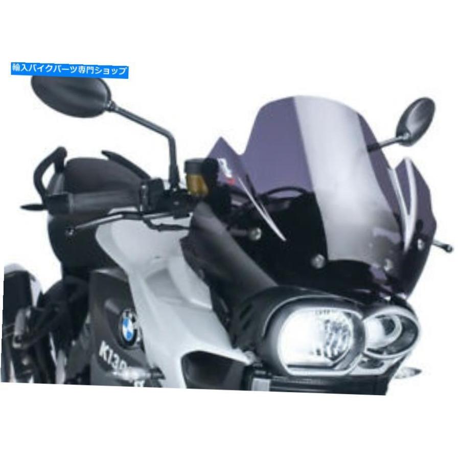 Windshield PUIG 4940Fレーシングフロントウィンドスクリーンダークスモーク PUIG 4940F Racing Windscreen Dark Smoke 車、バイク、自転車-スクリーン-バイク