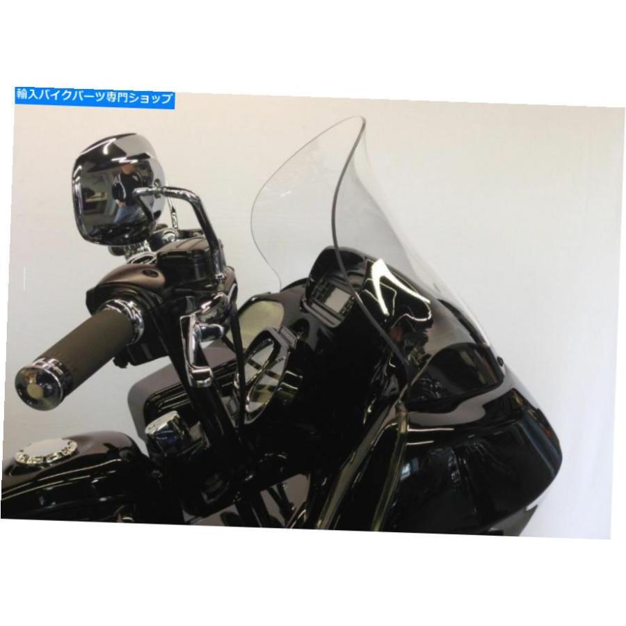 Windshield klock werksプロツーリングダークスモーク14 \"フレアフロントガラスハーレーロードグライド98-13 Klock Werks Pro Touring Dark Smoke 14\"
