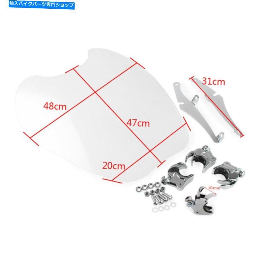 Windshield ハーリースポーツスターXL1200 1988-2011オートバイのための明確なフロントウィンドシールド Clear Windscreen Windshield for Harley Spo_1