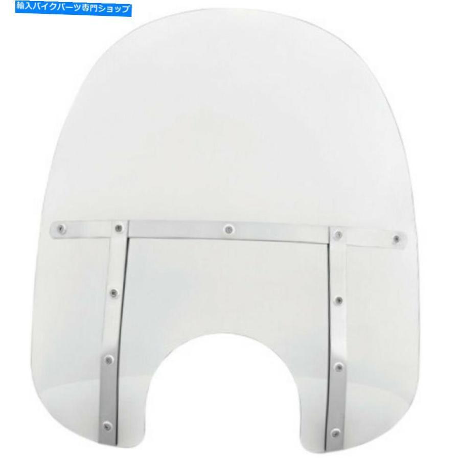 Windshield メンフィス色取り19 \"あぶら身澄んだフロントガラススクリーンシールドハーレーメトリッククルーザー Memphis Shades 19\"" Fats Clear Windshie" スクリーン-外装パーツ-バイク