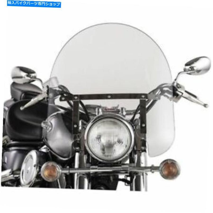 Windshield クリア/クロムスリップストリーマーSS-30クラシック17 \"テーパーフォーク用フロントガラス Clear/Chrome Slipstreamer SS-30 Classic 17\"