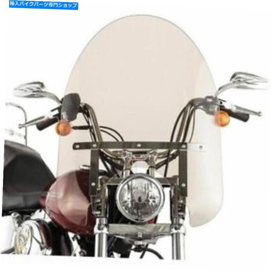 Windshield 煙/ Chrome SlipStreamer SS-30 Classic 22 \"ファットフォーク用フロントガラス Smoke/Chrome Slipstreamer SS-30 Classic 22\" Windshield