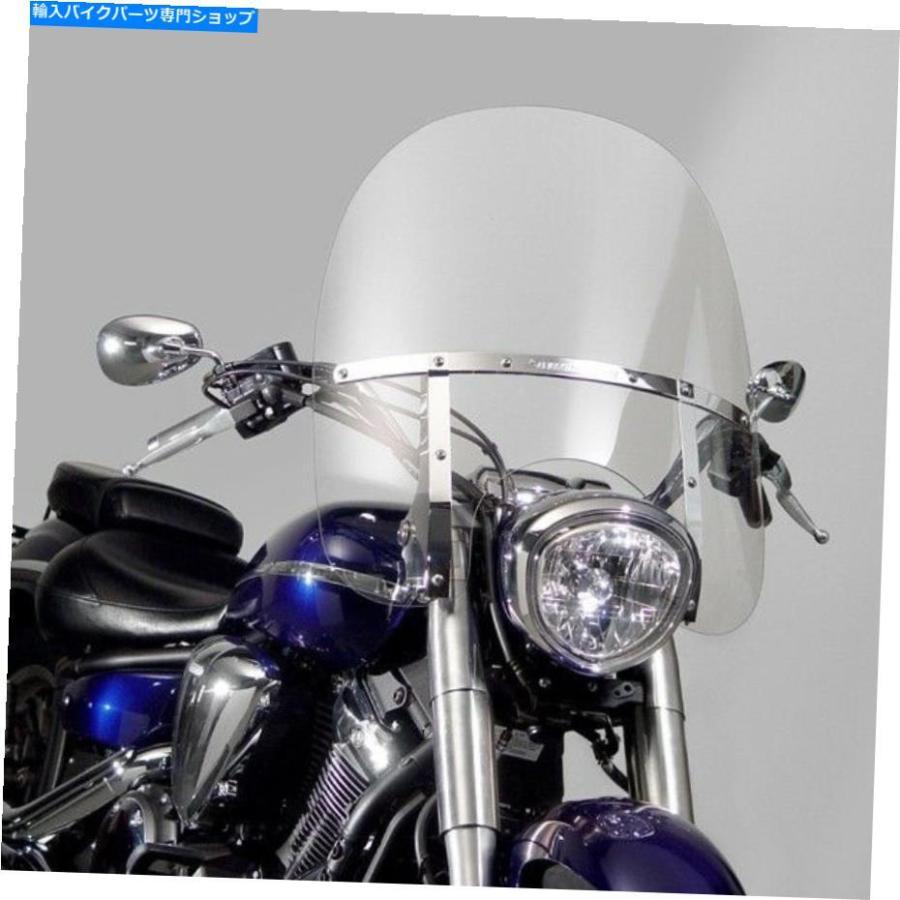 Windshield National Cycle N21137 - スイッチブレード2-UP Release WindShield 19.3 \" - クリア National Cycle N21137 - SwitchBlade 2-Up Quick Re"