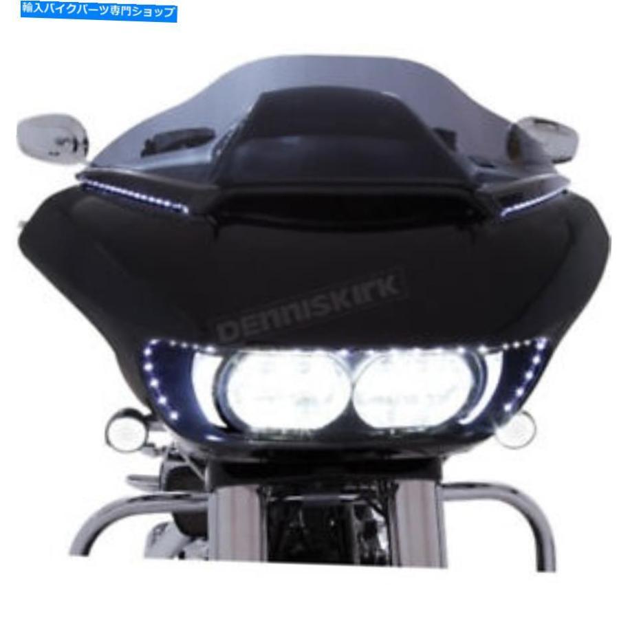 Windshield CIRO黒LEDライト水平方向のフロントガラストリム - 11051 Ciro Black LED Lighted Horizontal Windshield Trim - 11051