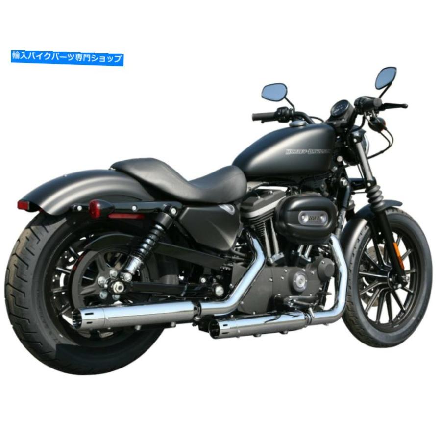 マフラー 09-13ハーレースポーツスター29705-225クロムチップ対応 Rush Exhaust Muffler for 09-13 Harley Sportster 29705-225 Chrome Tip Compatiblの画像