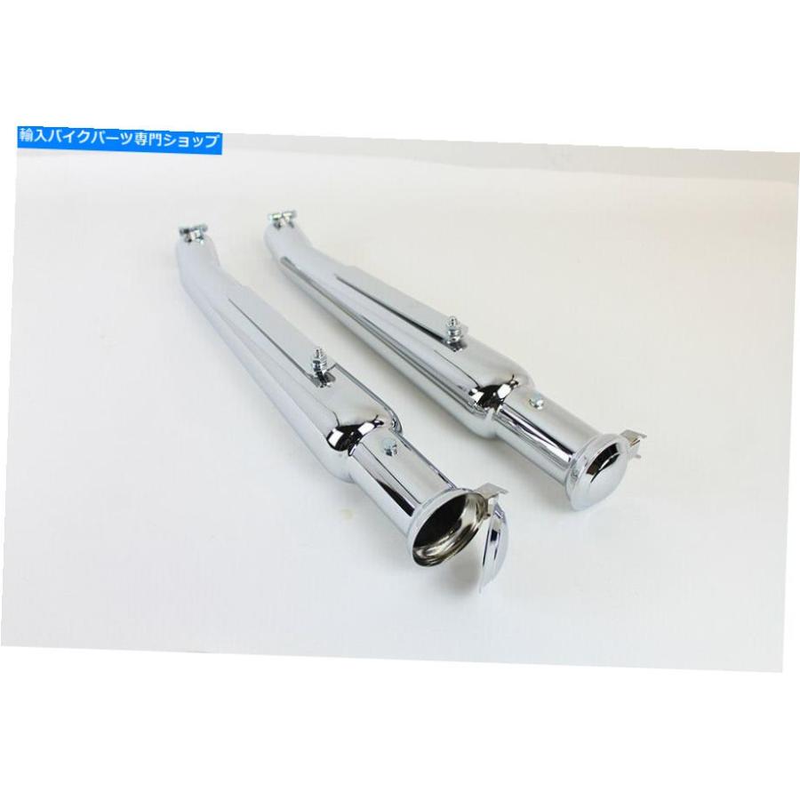 マフラー Chrome Megaphone Upsweep Muffler Set Harley-Davidsonにフィット Chrome Megaphone Upsweep Muffler Set fits Harley-Davidson_2