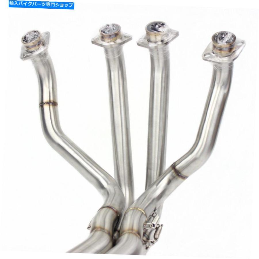 マフラー Z1000のための中間マフラー排気管ヘッダーチューブリンクマニホールド2010-16 Middle Muffler Exhaust Pipe Header Tube Link Manifold For_1