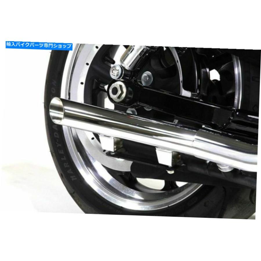 マフラー Chrome 2 \"マフラードラッグパイプの排気ハーレースポーティースター2004-2013 Chrome 2\" Slip On Muffler Drag Pipes Exhaust Harley Sportの画像