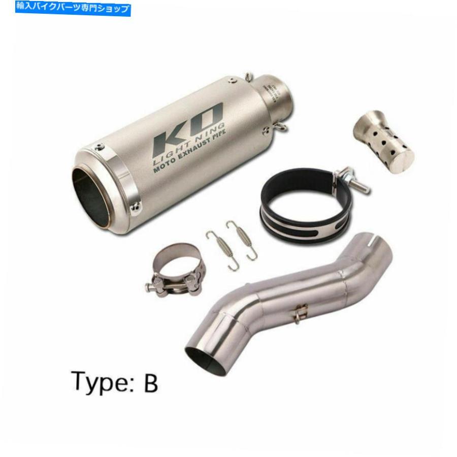 マフラー ホンダCB500X CB500F CBR400 CBR500R 2018-2020モーターエキゾーストマフラーミッドパイプ For Honda CB500X CB500F CBR400 CBR500R 2018-20_2