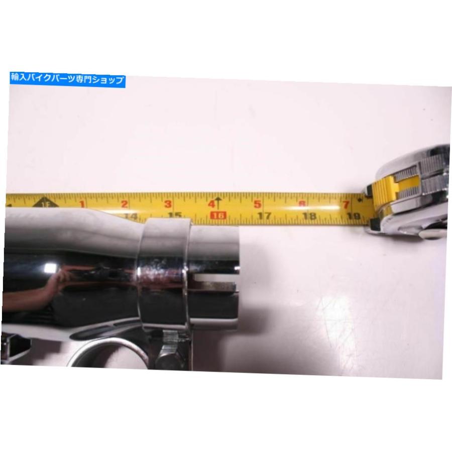マフラー 排気パイプマフラーChrome 16.5 \"長さの接続直径2\"アフターマーケット Exhaust Pipe Muffler Can Chrome 16.5\" Length Connecting Diameterの画像
