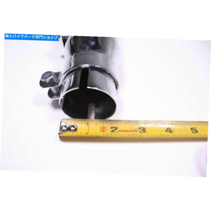 マフラー 排気パイプマフラーChrome 16.5 \"長さの接続直径2\"アフターマーケット Exhaust Pipe Muffler Can Chrome 16.5\" Length Connecting Diameterの画像