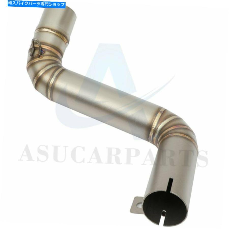 マフラー 1 PCSオートバイ接続ミッドパイプ排気サイレンサーマフラー 1 PCS Motorcycle Connect Mid Pipe Exhaust Silencer Muffler_2