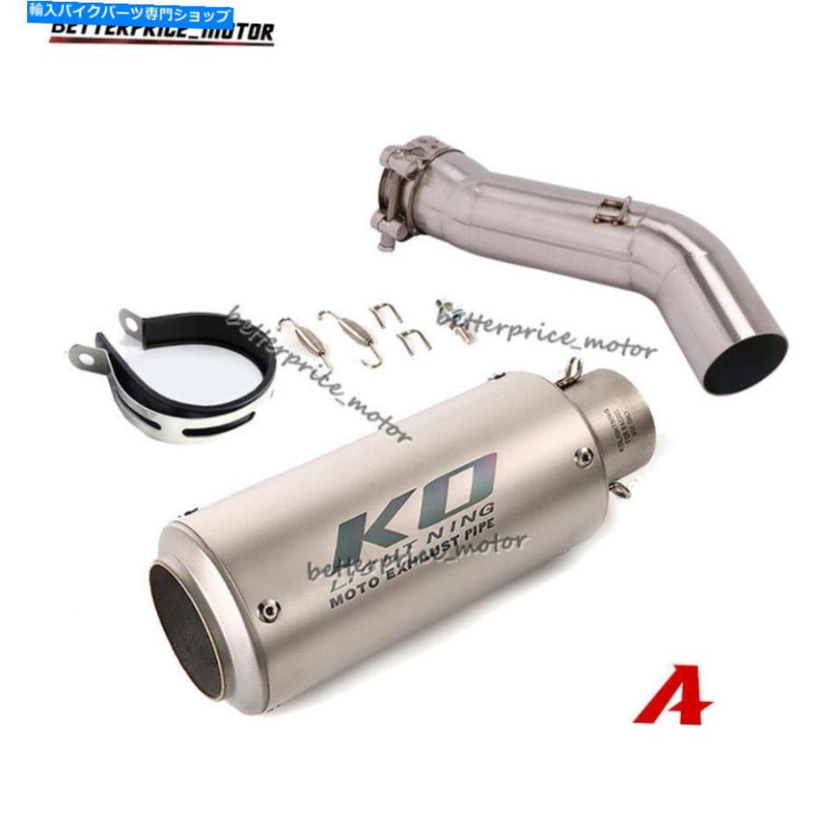 マフラー BMW C600スポーツC650GTオートバイエキゾーストマフラーパイプミッドリンクパイプのスリップオン Slip On for BMW C600 Sport C650GT Motorc_1