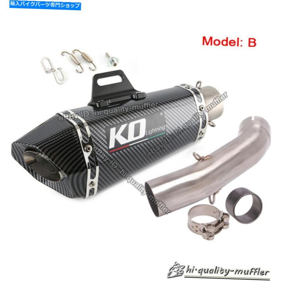 マフラー Duke 390 250 Rc 390のために変更されたオートバイの排気マフラー管の接続パイプ Motorcycle Exhaust Muffler Pipe Connect Pipe Modified F_2