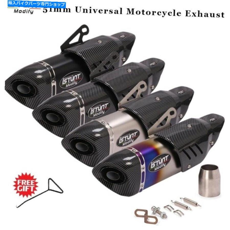 マフラー CBR650R R6 Z900 MT07 NK250 MT09 NINJA400 MUFFLER MOTOCROSのための排気オートバイ Exhaust Motorcycle For CBR650R R6 Z900 MT07 NK250 M_1