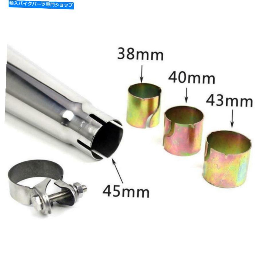 マフラー 1倍のオートバイマフラーの排気管の交換ユニバーサルフィットハーレー 1x Motorcycle Muffler Exhaust Pipe Replacements Universal fit forの画像