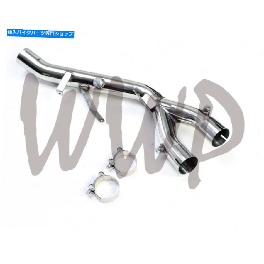 マフラー 15-20ヤマハYZF R1のためのパフォーマンスレースの排気マフラー除去装置Yミッドパイプ Performance Race Exhaust Muffler Eliminator Y Midの画像