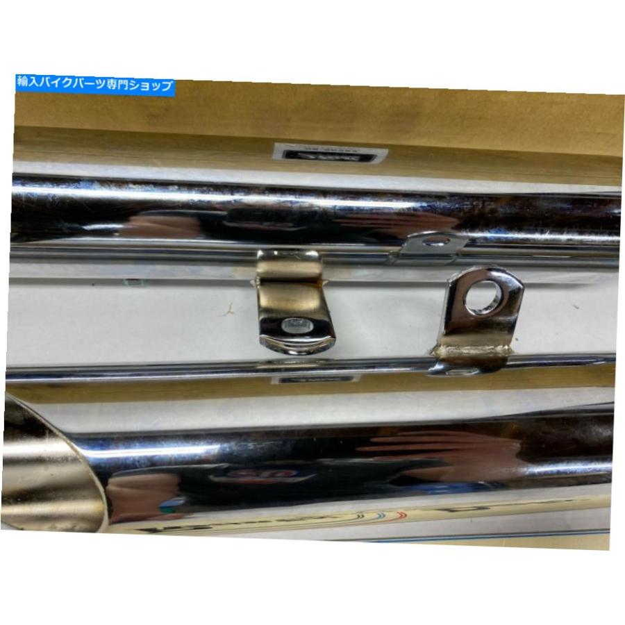 マフラー ハーレーダビッドソンスラッシュカットスリップオンクロムマフラー2Fastmoto 05-26362 Harley Davidson Slash Cut Slip-On Chrome Mufflersの画像