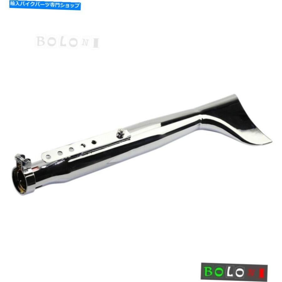 マフラー Harley Touring Road King Flht Flhrのためのマフラー排気のクロムフィッシュテールスリップ Chrome Fishtail Slip On Muffler Exhaust for_1
