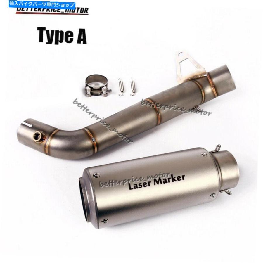 マフラー ホンダCBR1000RR 2008-2016ステンレス鋼の排気マフラー管+中央管 For Honda CBR1000RR 2008-2016 Stainless Steel Exhaust Muffler Pipe + M_1