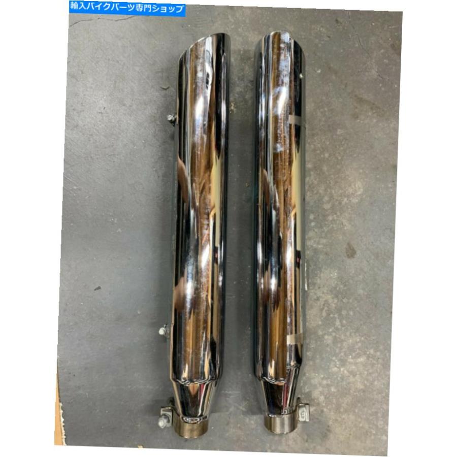 マフラー ラッシュエキゾースト - 26401-175 - 3インチ。スリップオンマフラー、1.75インチ。バッフル - スラッシュダウン - Rush Exhaust - 26401-17の画像